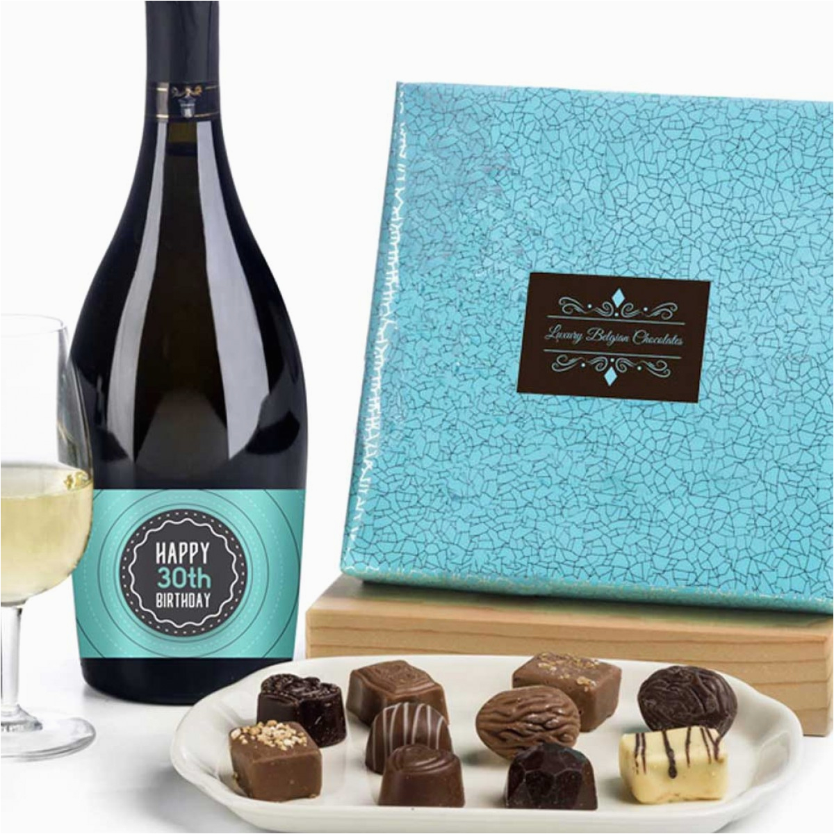 30th birthday prosecco chocolates gift