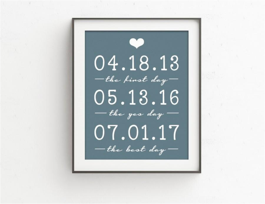 the first day wedding gift art print engagement gift for husband birthday gift for husband anniversary gift for wife paper anniversary gift