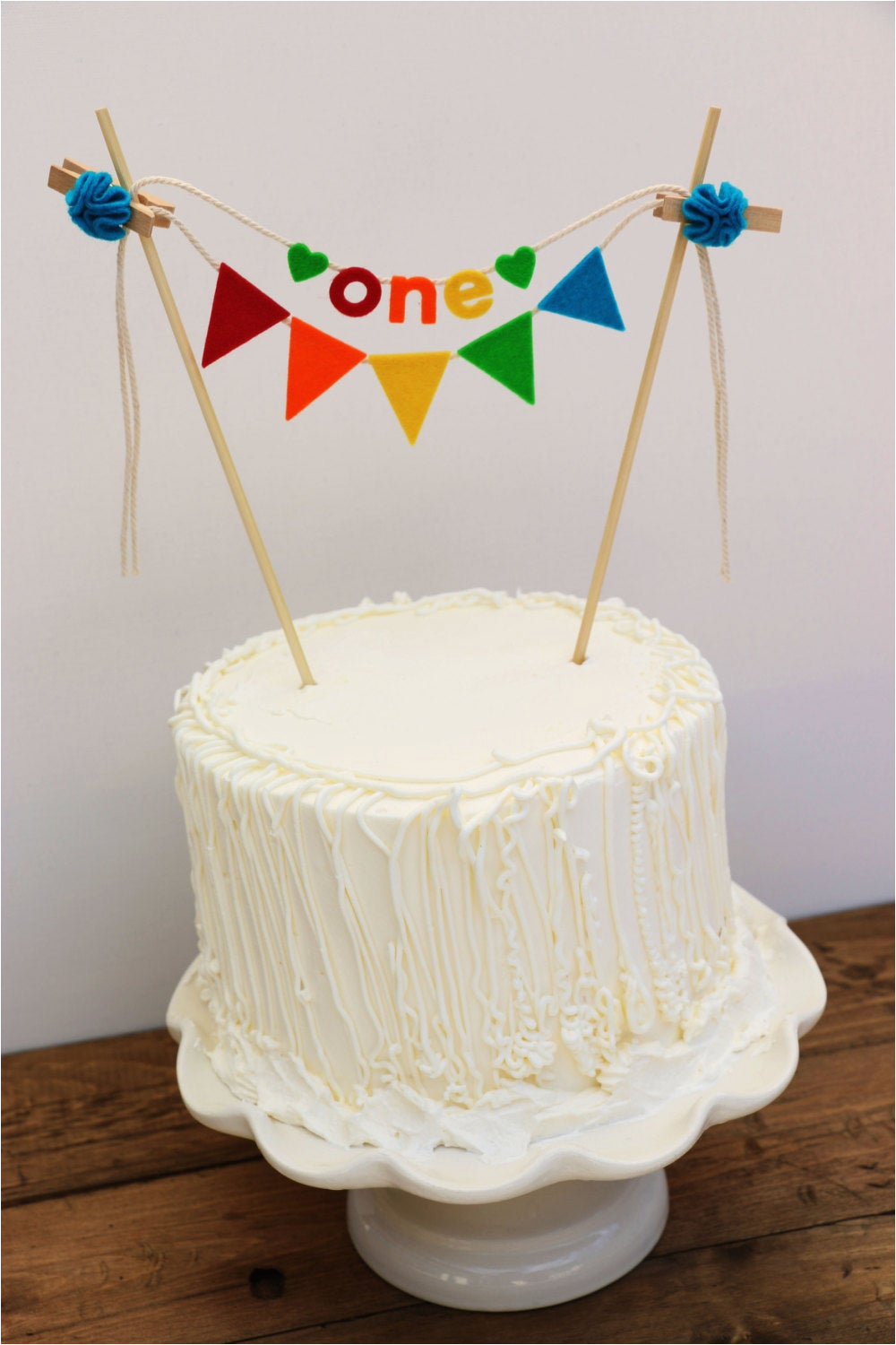 first birthday cake banner birthday cake