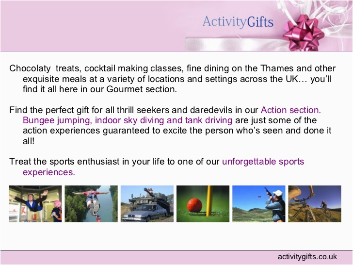 activity gifts rally driving unique holiday gift experience corporate birthday romantic gift ideas for him uk presentation