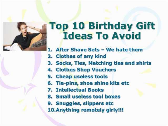 birthday gift ideas for men
