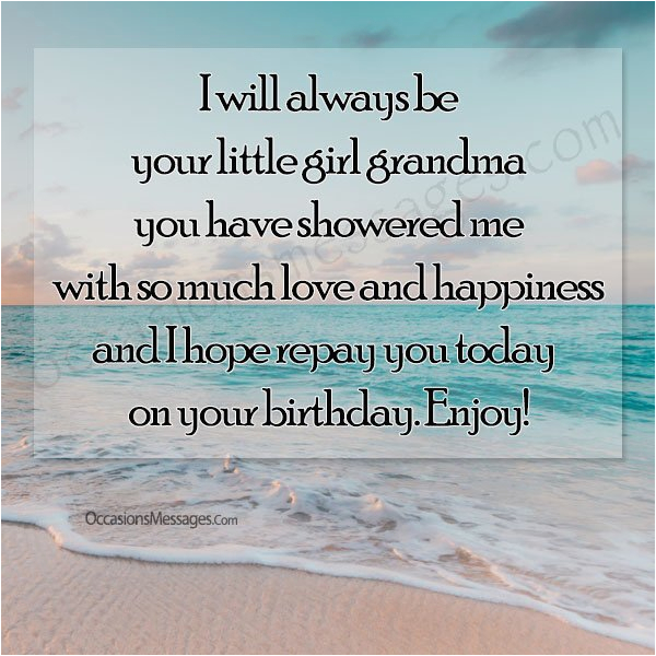 birthday wishes for grandma from granddaughter