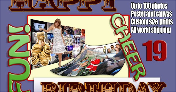 Birthday Gifts for Him 19th Photo Collage 19th Birthday Collages Gift Ideas for Her
