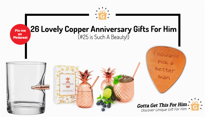 copper anniversary gifts for him