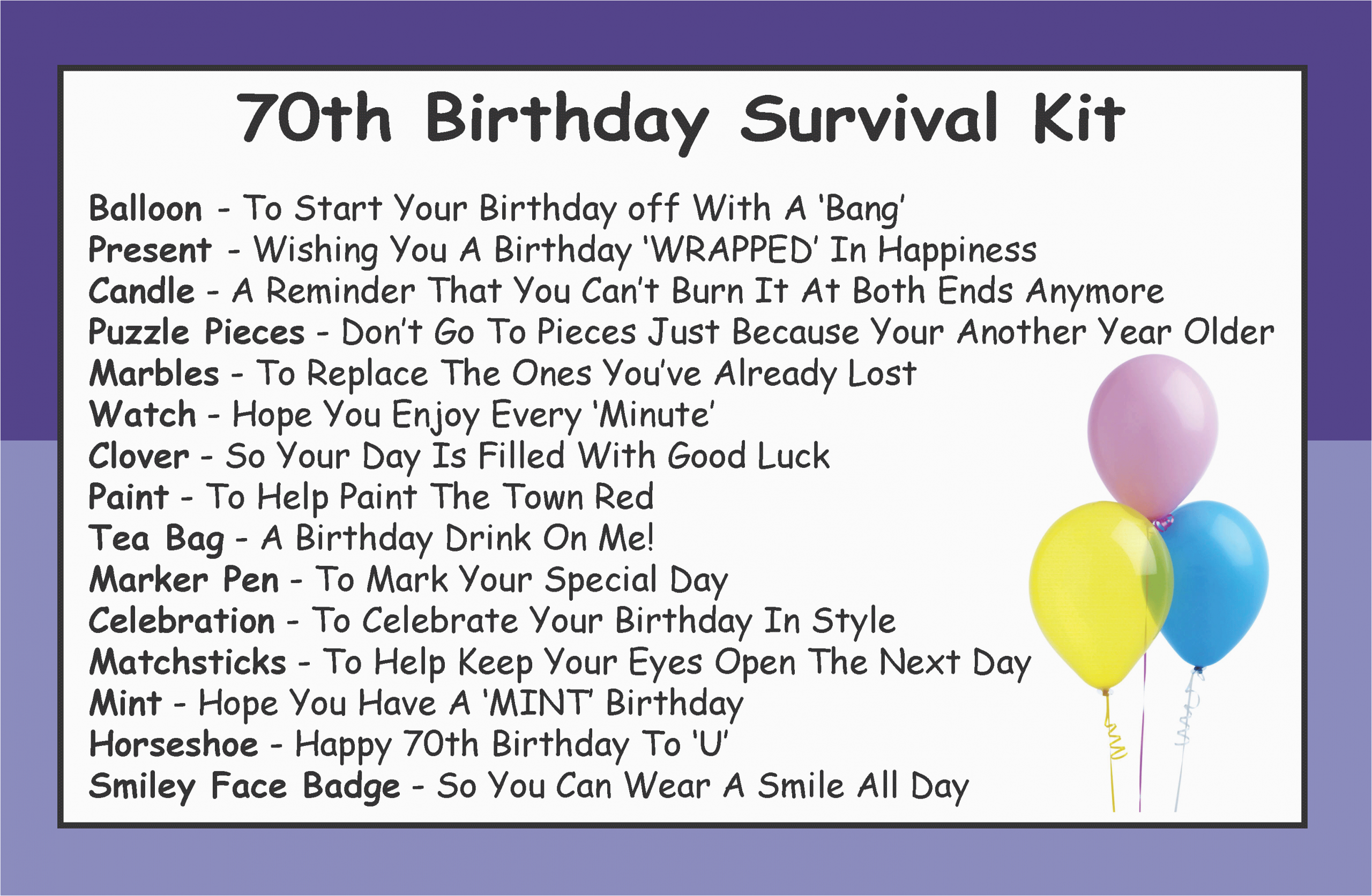 70th birthday survival kit in a can 8133 p