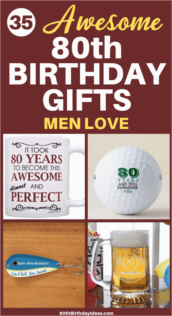 80th birthday gifts for men