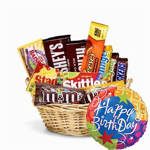 birthday candy basket