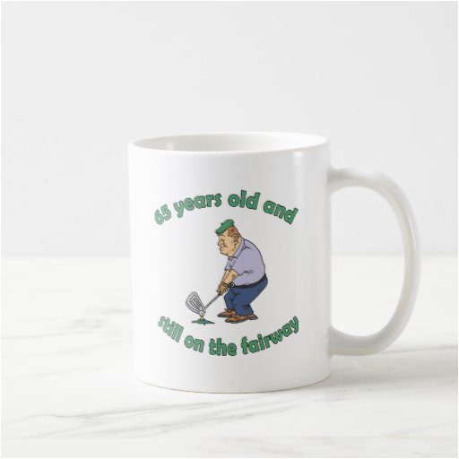 65th birthday golfer gag gift coffee mug 168695135247282756