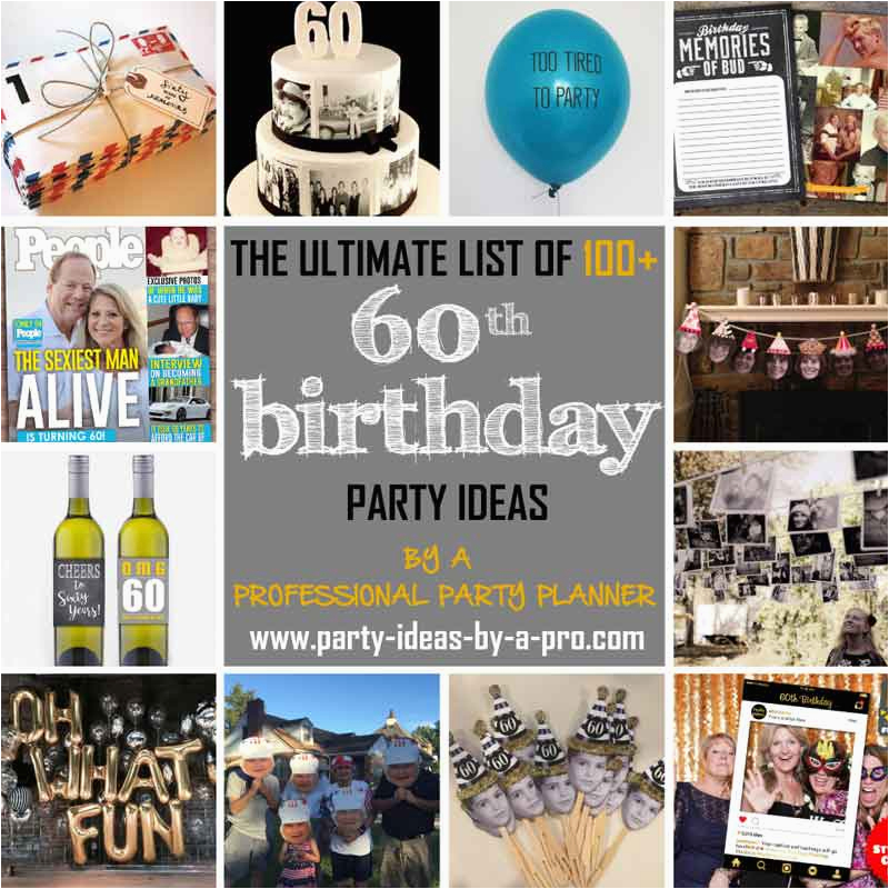 60th birthday party ideas