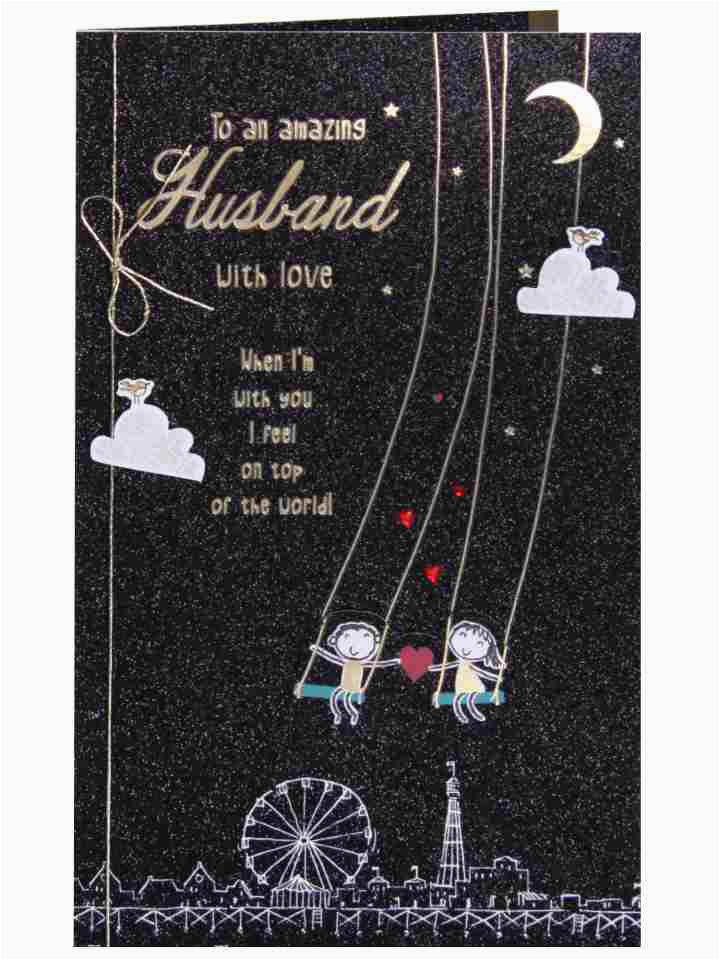 when i m with you husband birthday card