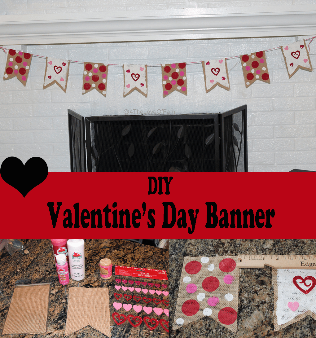 diy valentines banner