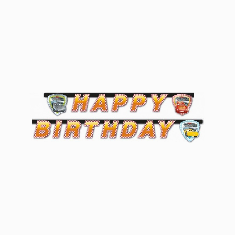 1789 cars 3 happy birthday banner 5201184878040