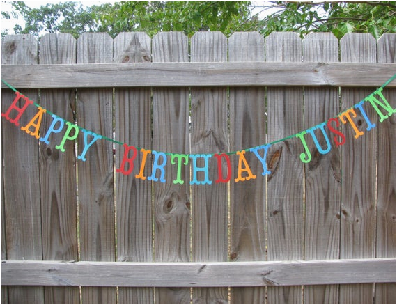 personalized happy birthday banner made