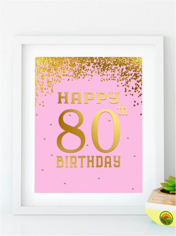 happy birthday 80 printable 80th