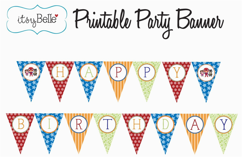 Free Printable Party Banner Templates