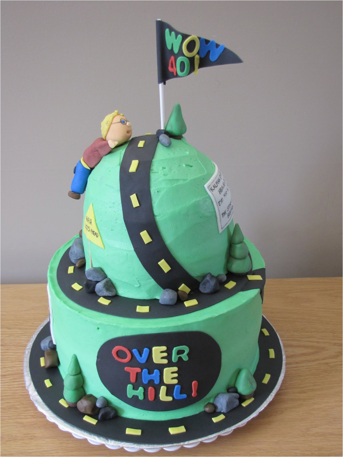 over hill cake