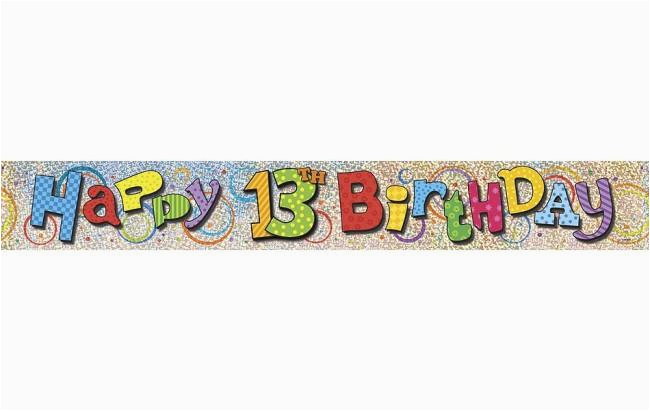 products product happy 13th birthday banner