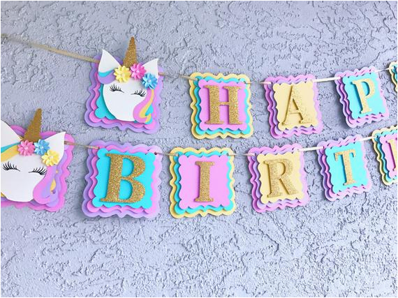 unicorn banner unicorn happy birthday