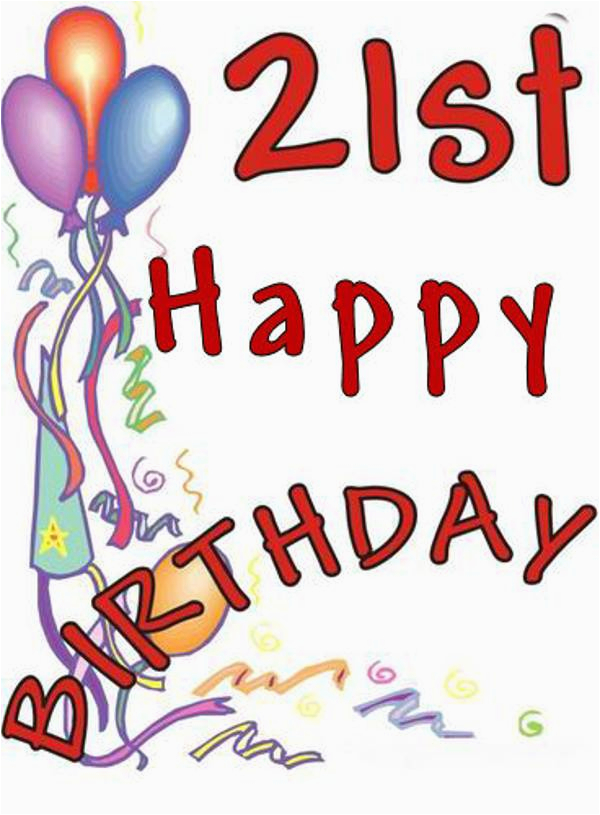 Happy 21st Birthday Banner Clip Art Free | BirthdayBuzz