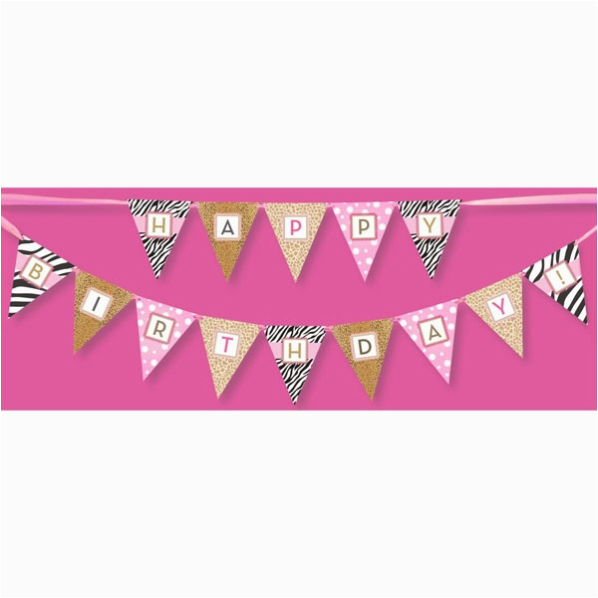 perfect party girl happy birthday banner p 109 pwba 024