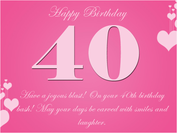 40th birthday wishes