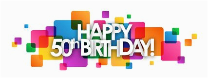 happy th birthday colorful overlapping semi transparent letters banner vector rainbow palette happy th birthday banner image118214227
