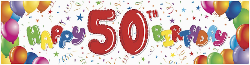 Happy 50th Birthday Banner Clipart Birthdaybuzz