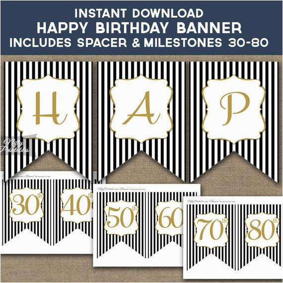 birthday banner printable happy birthday