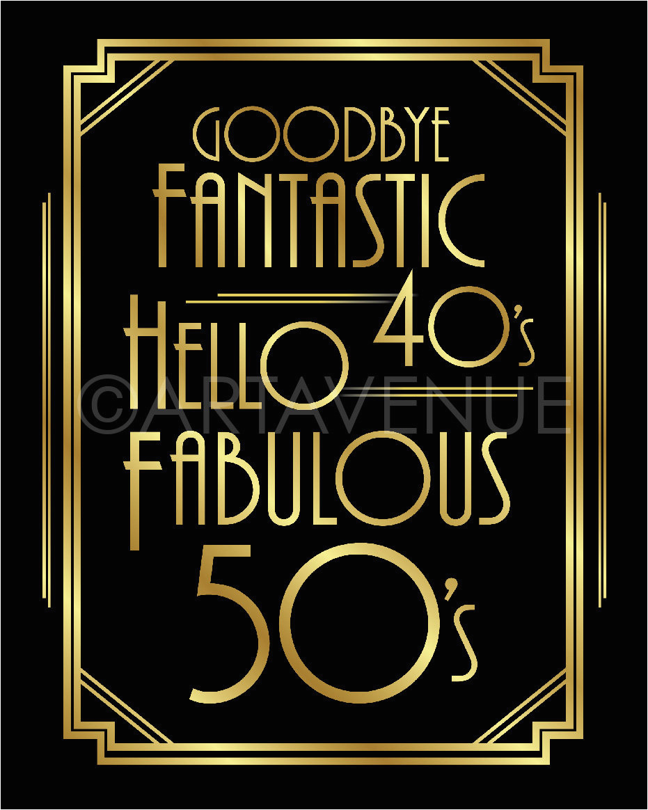 printable 50th birthday signs