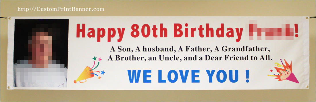 2ftx8ft custom personalized happy 80th 18th 20th 21st 30th 40th 50th 60th 70th 90th 100th birthday banner with your photo p 157