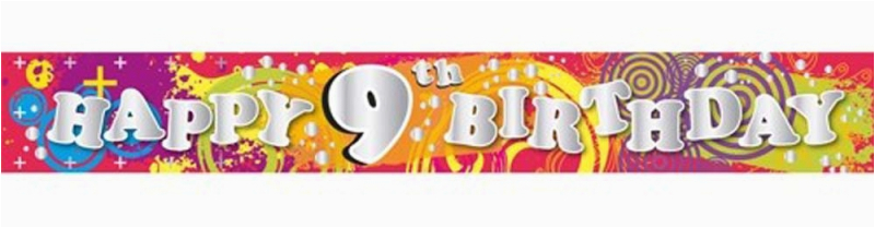 banner 9th birthday