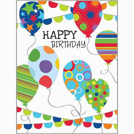 birthday card balloons banners