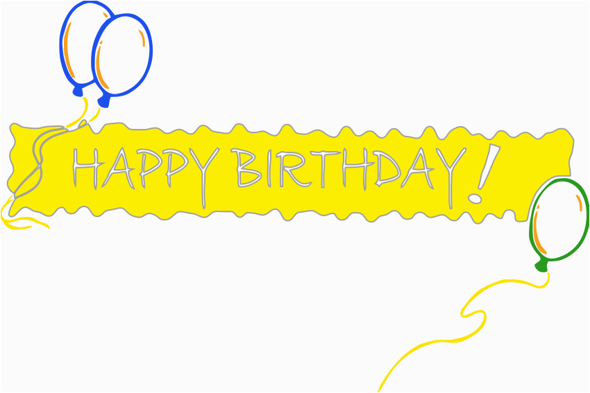 happy birthday banner clipart