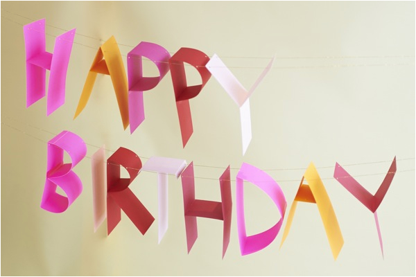 3d birthday banner diy