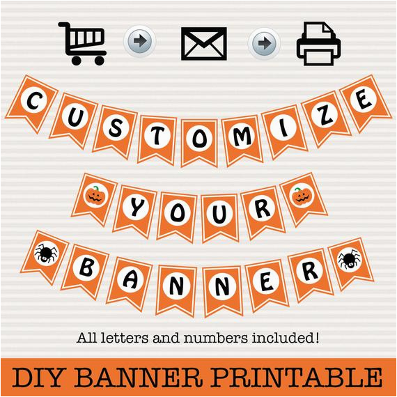 diy halloween printable banner halloween