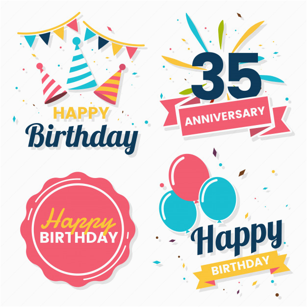 happy birthday vector logo banner 2079195