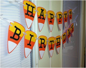 halloween happy birthday banner