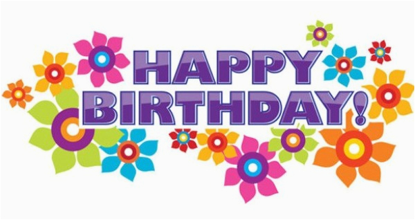 glossy floral happy birthday vector banner