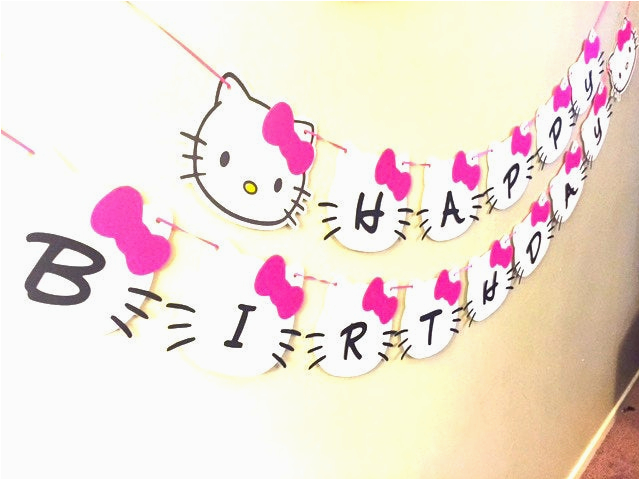 hello kitty banner hello kitty birthday