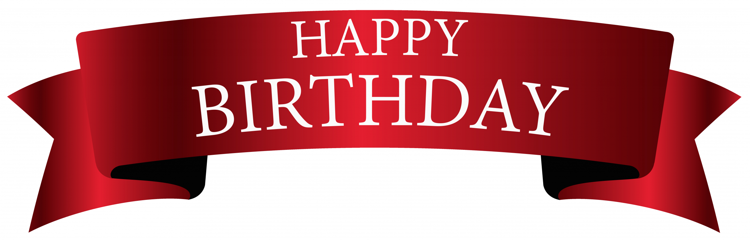 red birthday banner png clipart image
