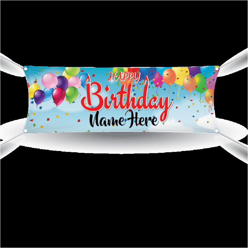 happy birthday custom banner