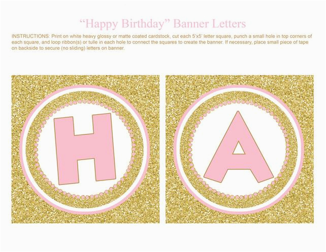 printable birthday banner letters