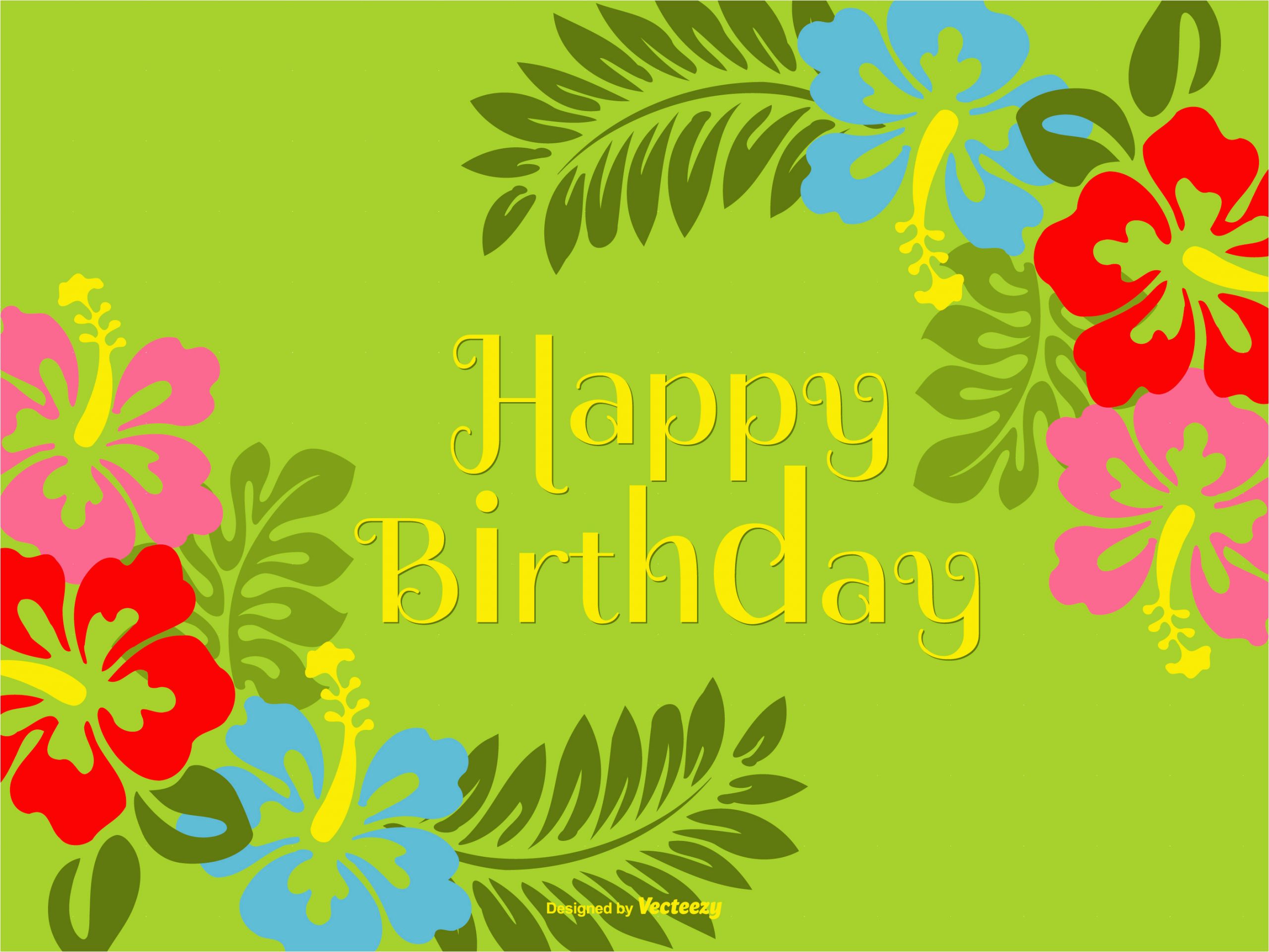 184277 colorful polynesian style happy birthday illustration