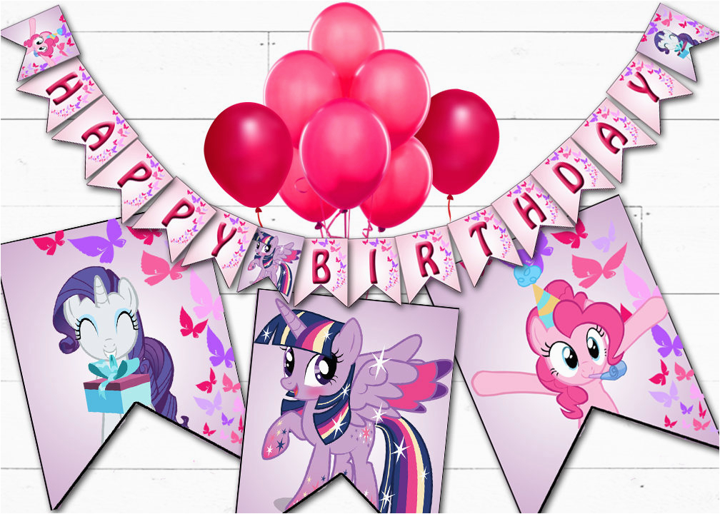 my little pony birthday banner printable