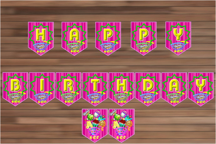 shopkins birthday banner printable happy birthday banner pdf