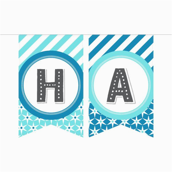 Happy Birthday Banner Per Letter Printable | BirthdayBuzz