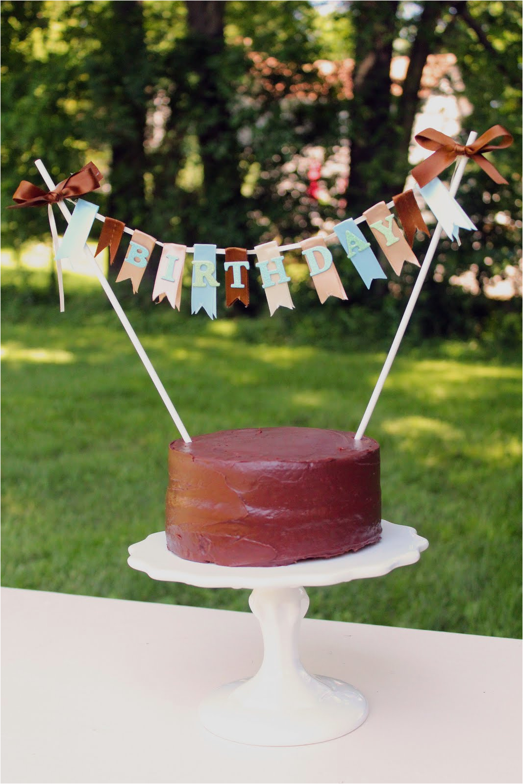 birthday cake banner