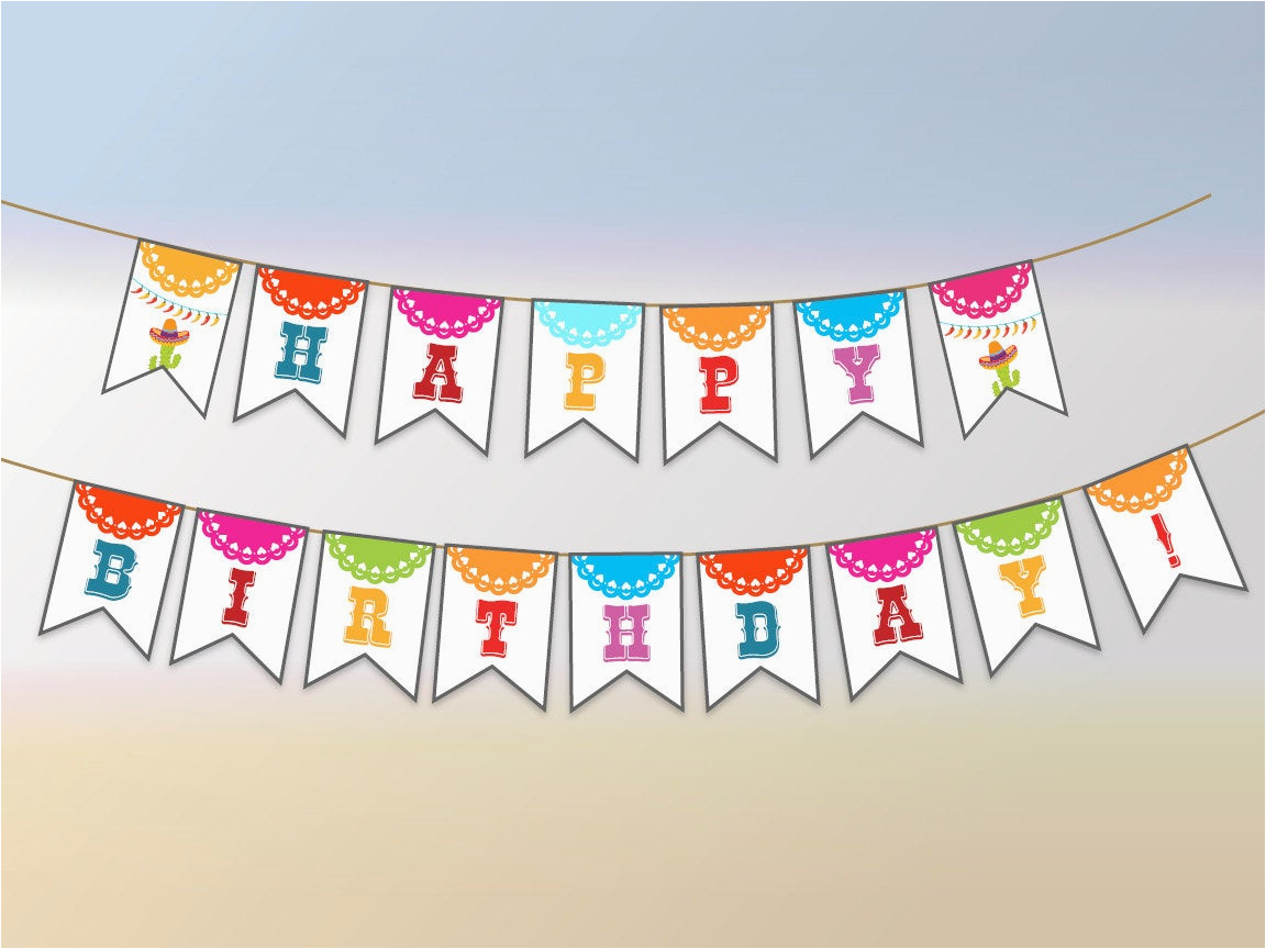 fiesta party banner printable fiesta