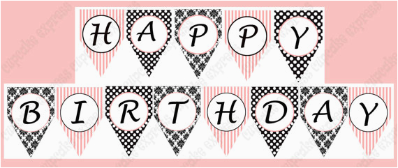 post paris party birthday banner free printables 278083