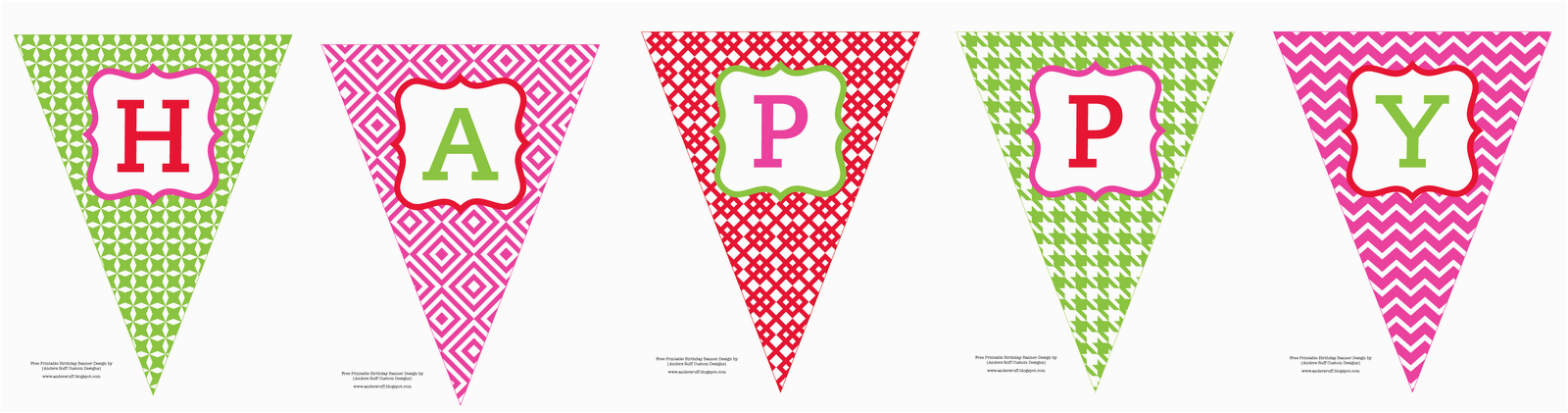 free printable happy birthday banner